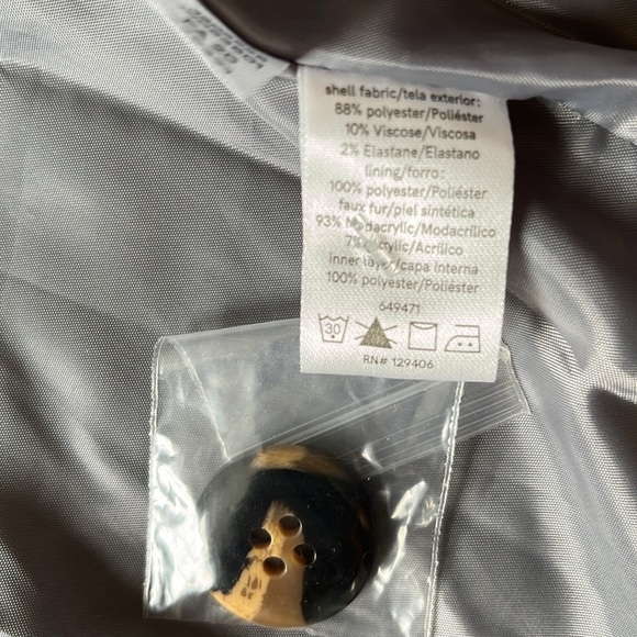 Women’s Venus Coat 8 Gray New Without Tags - Picture 4 of 5